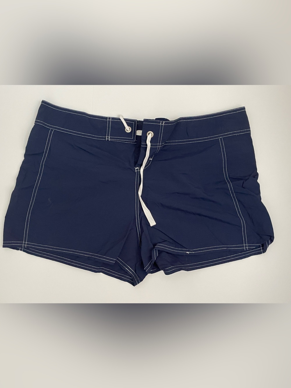 Tommy Bahama Women’s Navy Board Shorts with White Stitching